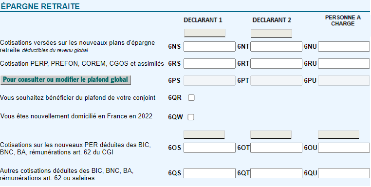 2042 rev 2022 charges diverses